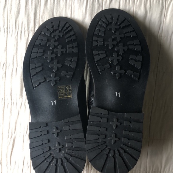 Bruno Marc Mens Black Dress Boots size 11 - Picture 4 of 7